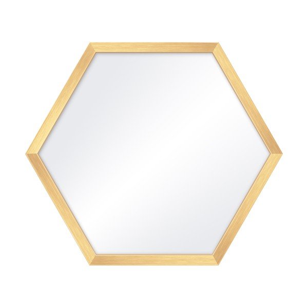 Stenska ogledala v kompletu 4 ks 35x40 cm Heksagon
