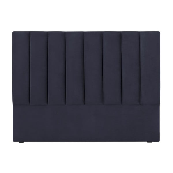 Temno modro oblazinjeno vzglavje 180x120 cm LA - Cosmopolitan Design