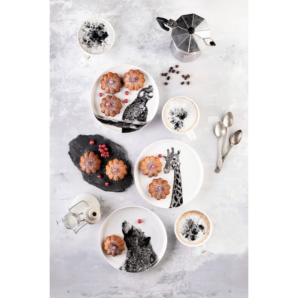 Bel porcelanast krožnik Maxwell & Williams Marini Ferlazzo Žirafa, ø 20 cm-image-1