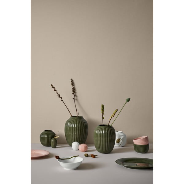 Temno zelena keramična vaza Kähler Design, višina 13 cm-image-2