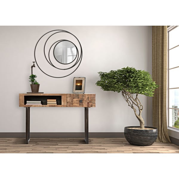 Stensko ogledalo Mauro Ferretti Dark, ø 80 cm-image-1