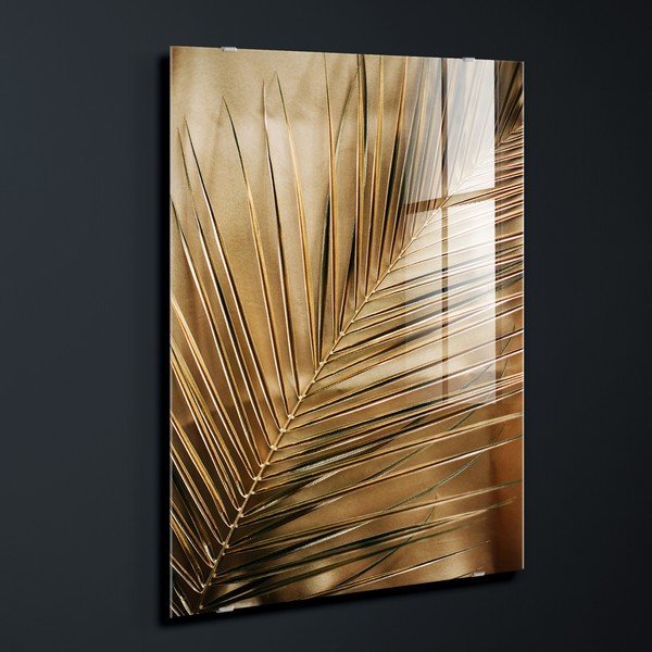 Tiskana steklena slika 80x120 cm Gold Palm  – Styler-image-3