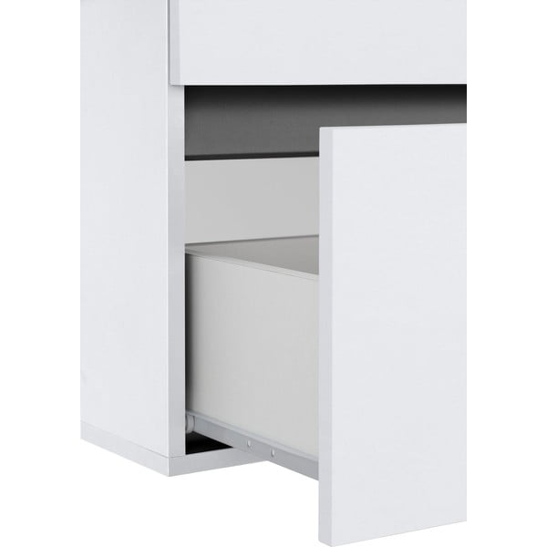 Bela stenska omarica brez umivalnika 60x52 cm Wisla – Støraa-image-4