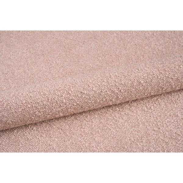 Rožnat tabure iz tkanine bouclé Molino – Micadoni Home-image-3