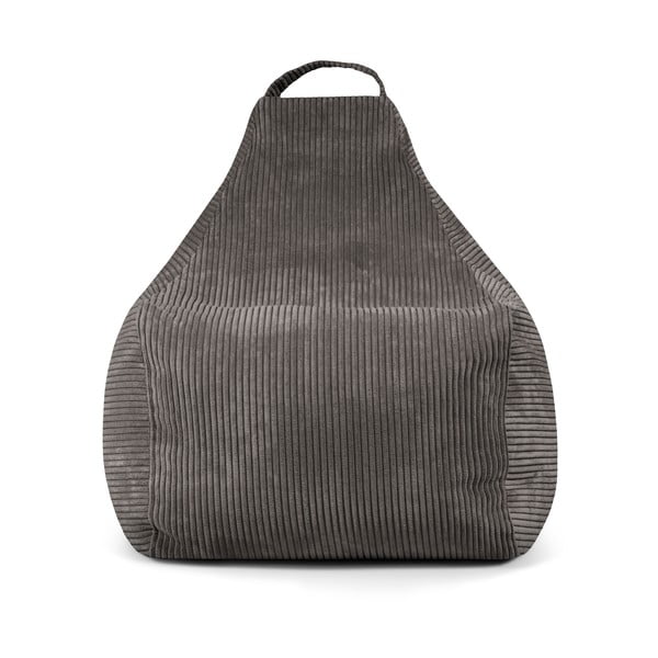 Svetlo siva vreča za sedenje iz rebrastega žameta Play Amuse – SLOWDOWN-image-2