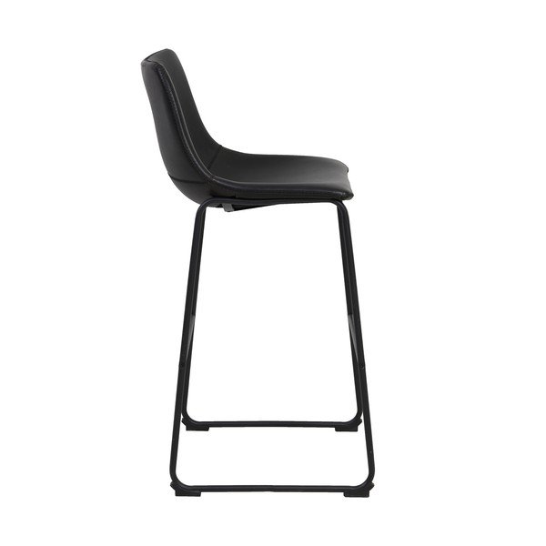 Črn barski stol 99 cm Jeddo - Light & Living-image-4