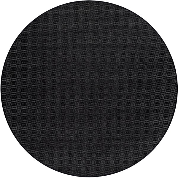 Črna okrogla preproga ø 160 cm Bello™ – Narma