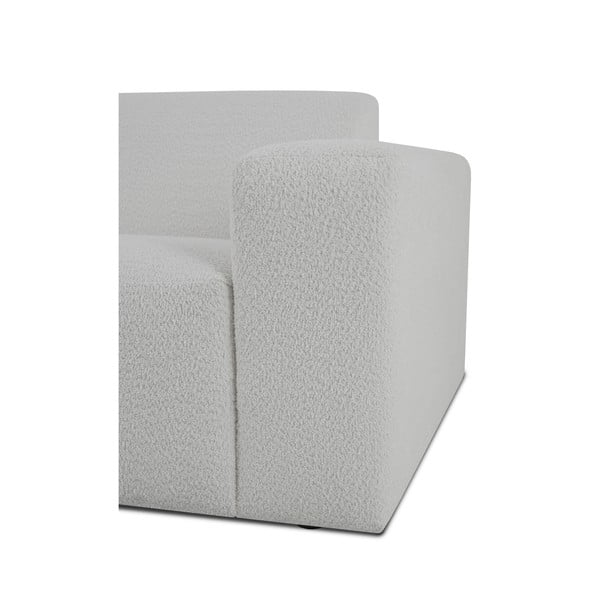 Bel modul za sedežno garnituro iz tkanine bouclé (desni kot) Roxy – Scandic-image-3