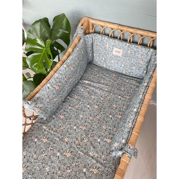 Zaščita za otroško posteljico 120 cm Apricot - Malomi Kids-image-1