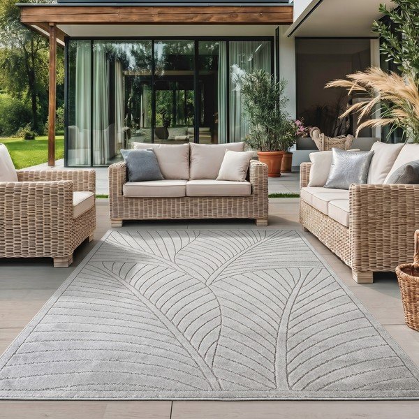 Notranja in zunanja preproga v srebrni barvi 120x170 cm Nova 1203 – Ayyildiz Carpets-image-1
