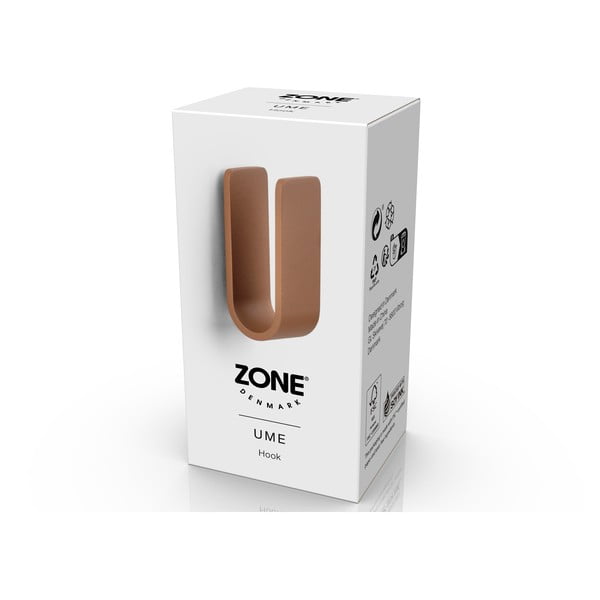 Kovinski stenski obešalnik v barvi terakote Ume – Zone-image-3