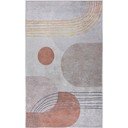 Oranžen/kremno bel pralen tekač 80x200 cm – Vitaus