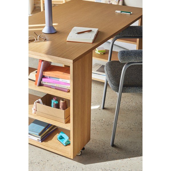 Pisalna miza v hrastovem dekorju 80x140 cm Utility – Hübsch-image-4