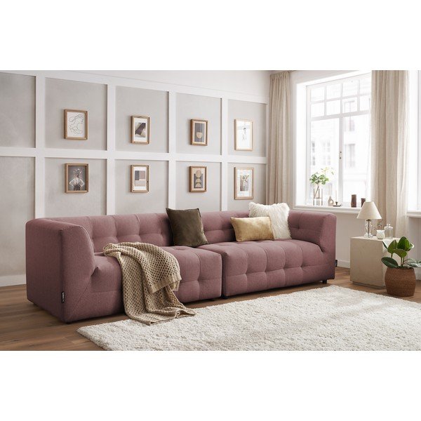 Temno roza kavč 324 cm Kleber - Bobochic Paris-image-1