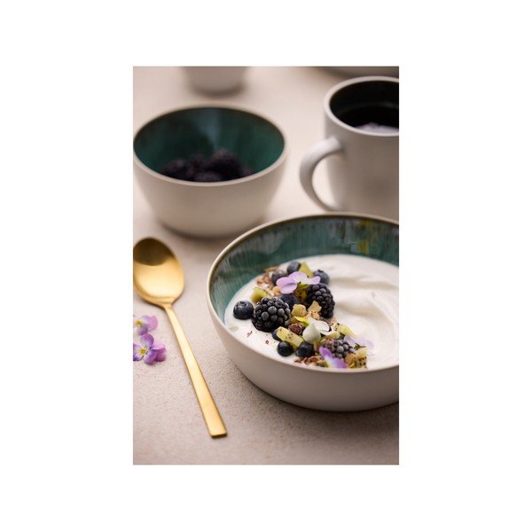 Belo-zelena keramična skodelica 300 ml Gastro White/Green – Bitz-image-4