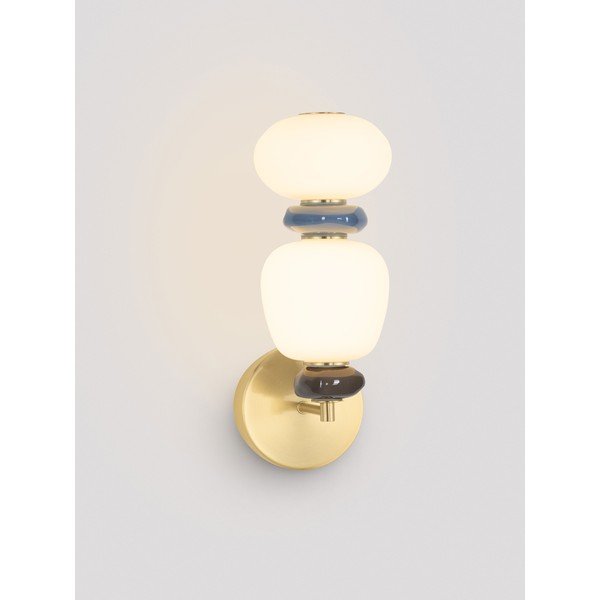 Bela/v zlati barvi kovinska LED zatemnitvena stenska svetilka Palo – Nova Luce-image-1