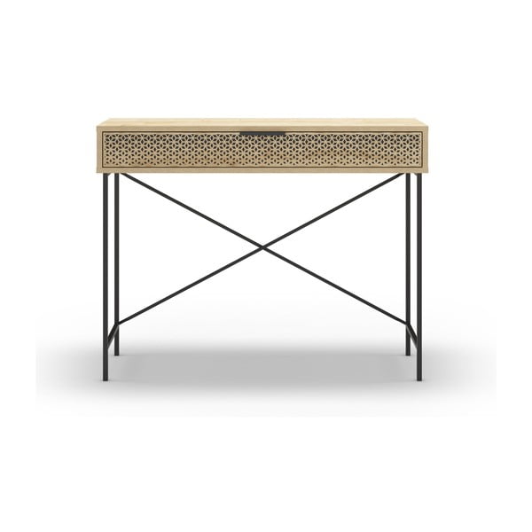 Stranska mizica v hrastovem dekorju 35.5x110 cm Ecrin – Marckeric