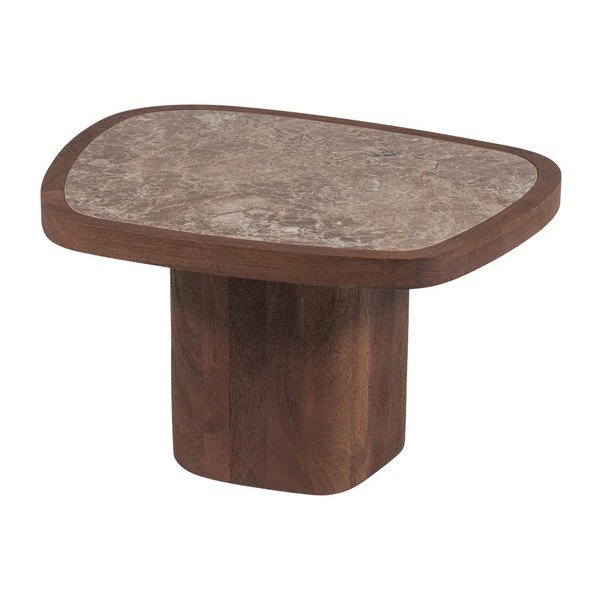 Rjava klubska mizica 60x70 cm Granu – WOOOD