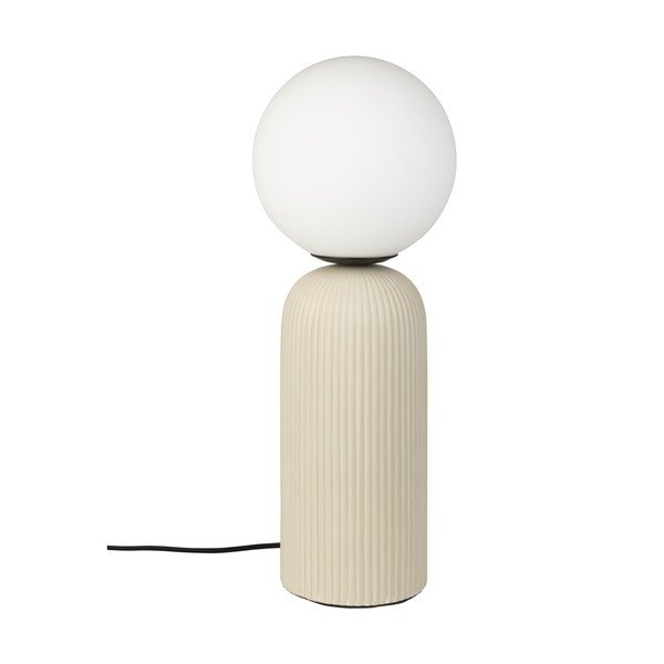 Bež keramična namizna svetilka s steklenim senčilom (višina 53 cm) Dash – Zuiver