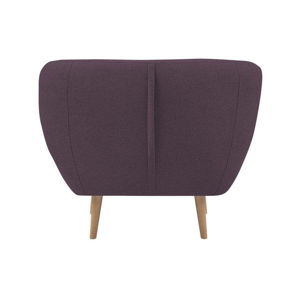 Vijolični fotelj z lahkimi nogami Mazzini Sofas Sicile-image-3