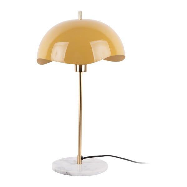 Oker rumena namizna svetilka (višina 56 cm)  Waved Dome – Leitmotiv