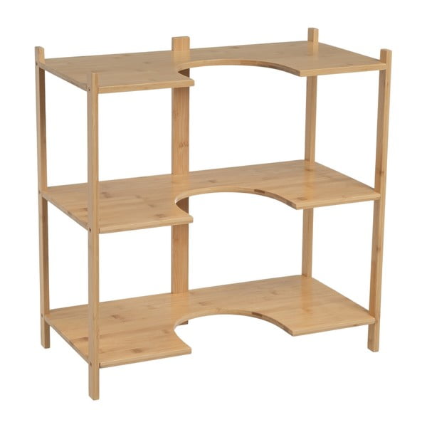 Bambusova omarica za pod umivalnik v naravni barvi 60x60 cm – Casa Selección-image-1