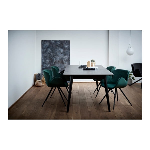 Zelen oblazinjen jedilni stol z nasloni za roke Gaia – DAN-FORM Denmark-image-1