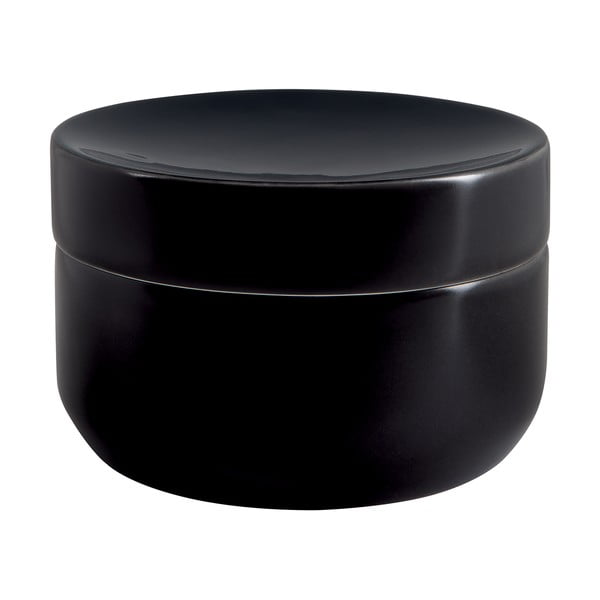 Črn keramičen kopalniški organizator za vatke ali vatirane palčke Jaro – Spirella