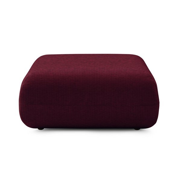 Bordo rdeč žametni podstavek za noge Lecomte - Bobochic Paris