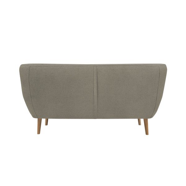 Rjava dvosedežna zofa s svetlimi nogami Mazzini Sofas Sicile-image-1
