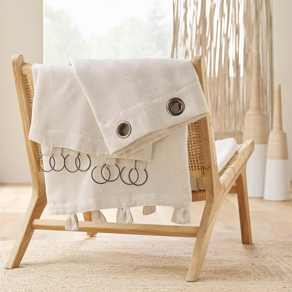 Bež zavesa 140x240 cm Pauline – douceur d'intérieur-image-4