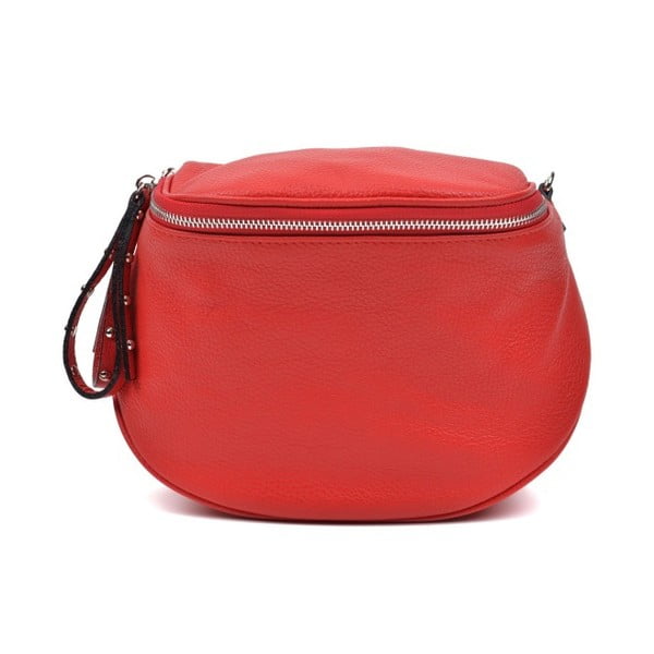 Rdeča usnjena torbica Anna Luchini Marhullo
