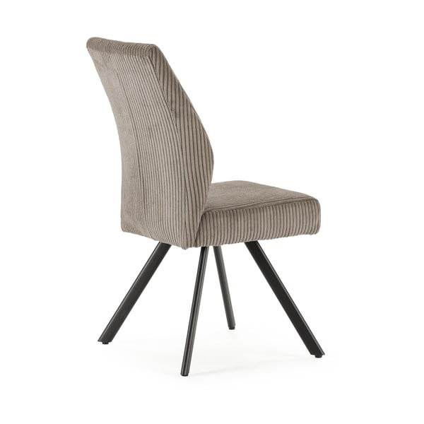 Svetlo sivi jedilni stoli iz rebrastega žameta v kompletu 2 ks Anibal – Marckeric-image-4