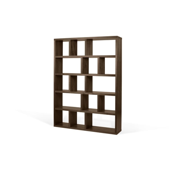 Rjav regal v orehovem dekorju 150x198 cm Berlin – TemaHome-image-3