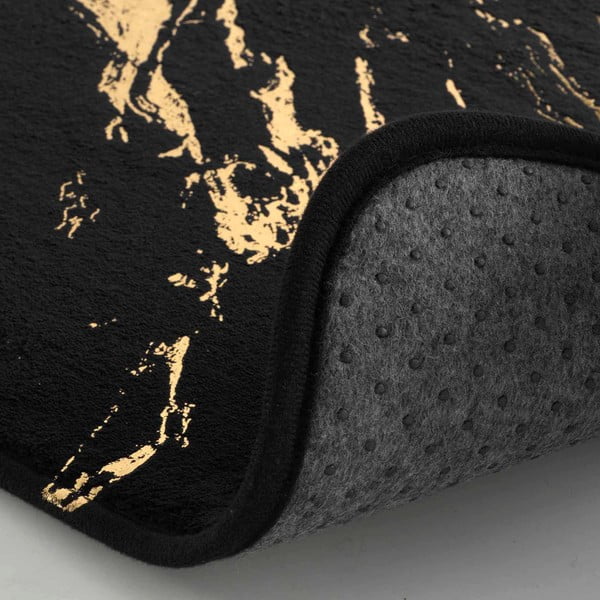 Kopalniška preproga v črni in zlati barvi 45x45 cm Aquamarbre – douceur d'intérieur-image-2