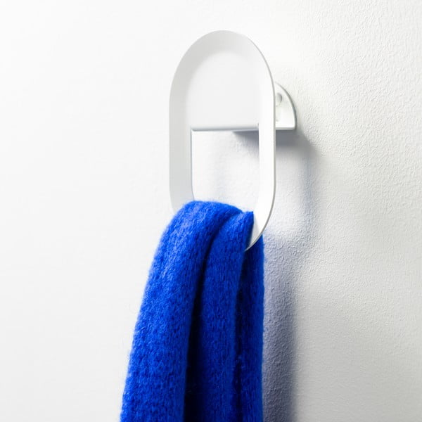 Bel jeklen stenski obešalnik Coucou – Spinder Design-image-2