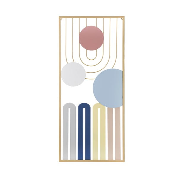 Kovinska stenska dekoracija 37x84 cm Colorful – Mauro Ferretti