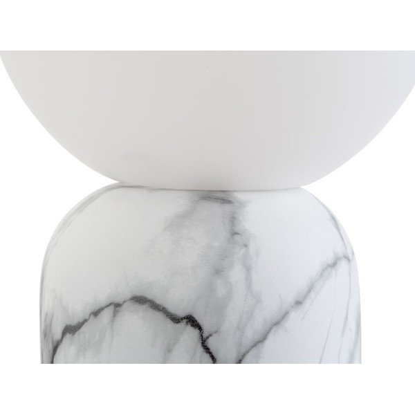Bela namizna svetilka v marmornatem dekorju Leitmotiv Gala, višina 32 cm-image-3
