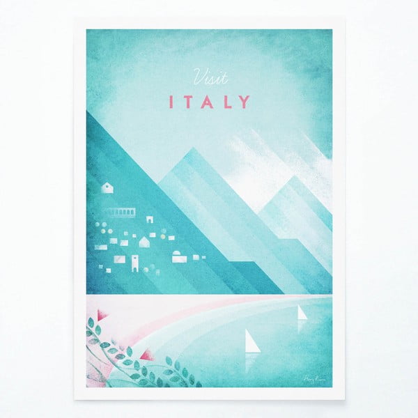 Plakat Travelposter Italy, 50 x 70 cm