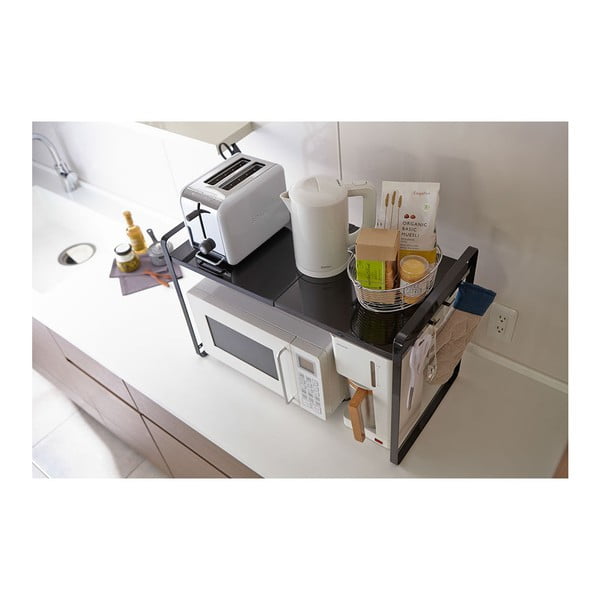 Črna nastavljiva kuhinjska polica YAMAZAKI Tower-image-4