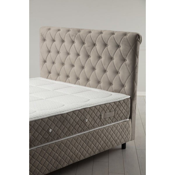 Bež boxspring postelja s prostorom za shranjevanje 140x200 cm Sonata – Kalune Design-image-1