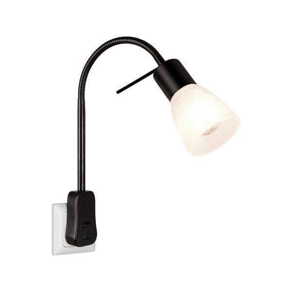 Črna stenska svetilka ø 7 cm Levisto – Trio-image-2