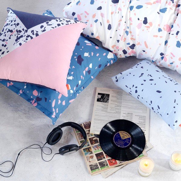 Bombažna prevleka za vzglavnik Blanc Terrazzo, 60 x 60 cm-image-2