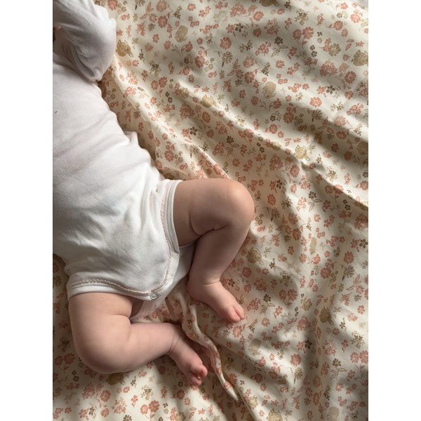 Bež otroška posteljnina za otroško posteljico iz organskega bombaža 70x100 cm Augusta – Cam Cam Copenhagen-image-4