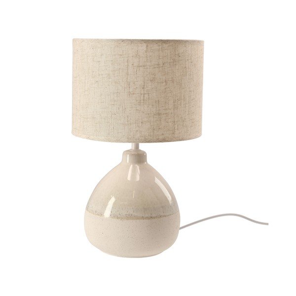 Bež namizna svetilka s tekstilnim senčilom (višina 41 cm) Ardo – Candellux Lighting