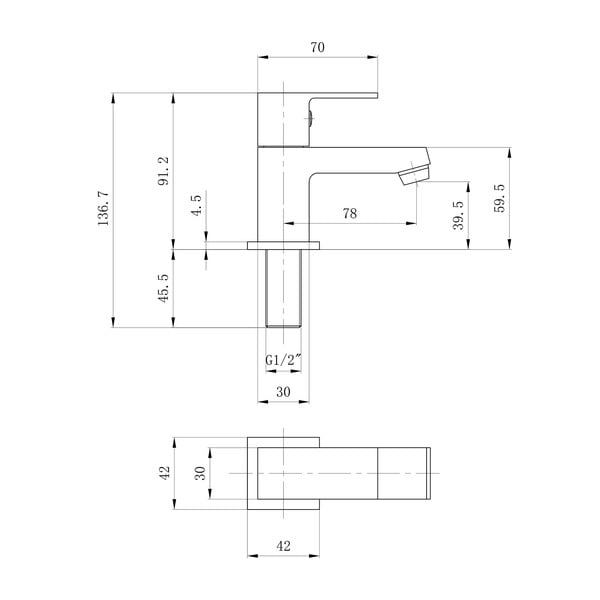 Ventil za umivalnik v sijajno srebrni barvi Small – Sapho-image-2