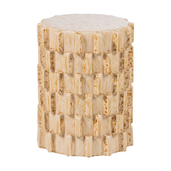 Keramična okrogla stranska mizica ø 35 cm Axu – WOOOD