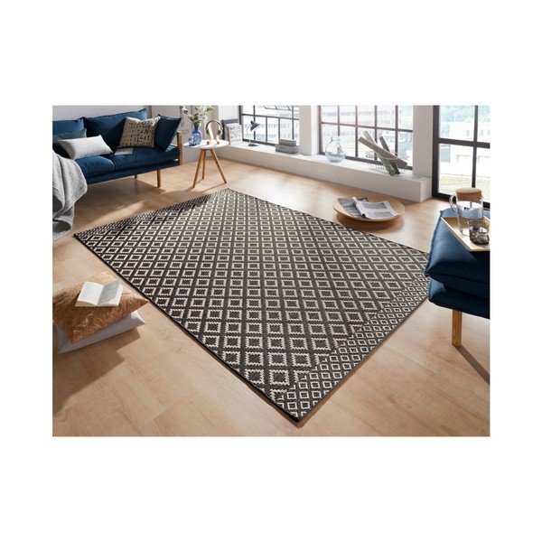 Črno-bež preproga Zala Living Minnia, 130 x 190 cm-image-1