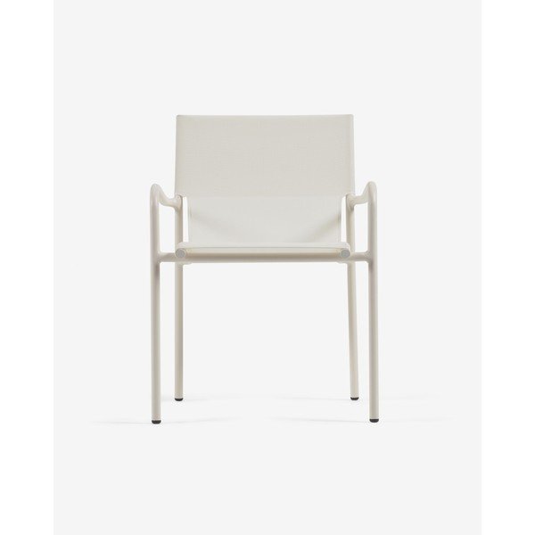 Bel aluminijasti vrtni stol Kave Home Zaltana-image-1