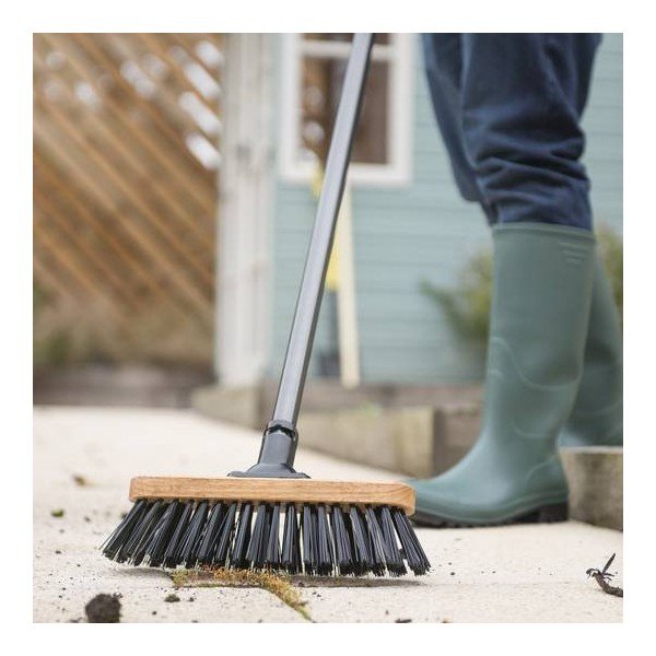 Glava metle s trdnimi vlakni iz reciklirane plastike Addis Varnished, 32,5 cm-image-1